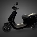 Ola Black Electric Scooter Modern Sleek Design With Headlight And Handlebars