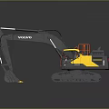 Volvo Excavator Heavy Duty Construction Equipment With Arm And Bucket