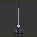 Modern Home Vacuum Cleaner With Sleek Design Efficient Cleaning And Red Accents