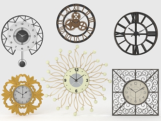 wall clock pendulum clock 3d model