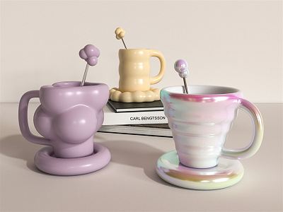 Modern Cup Shaped Mug model