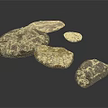 Wood and Stone Natural Decorative Pieces with Various Shapes and Textures