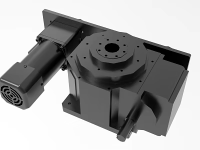 Industrial Motorized Rotary Table Equipment With Precision Machining And Heavy Duty Design 3d model