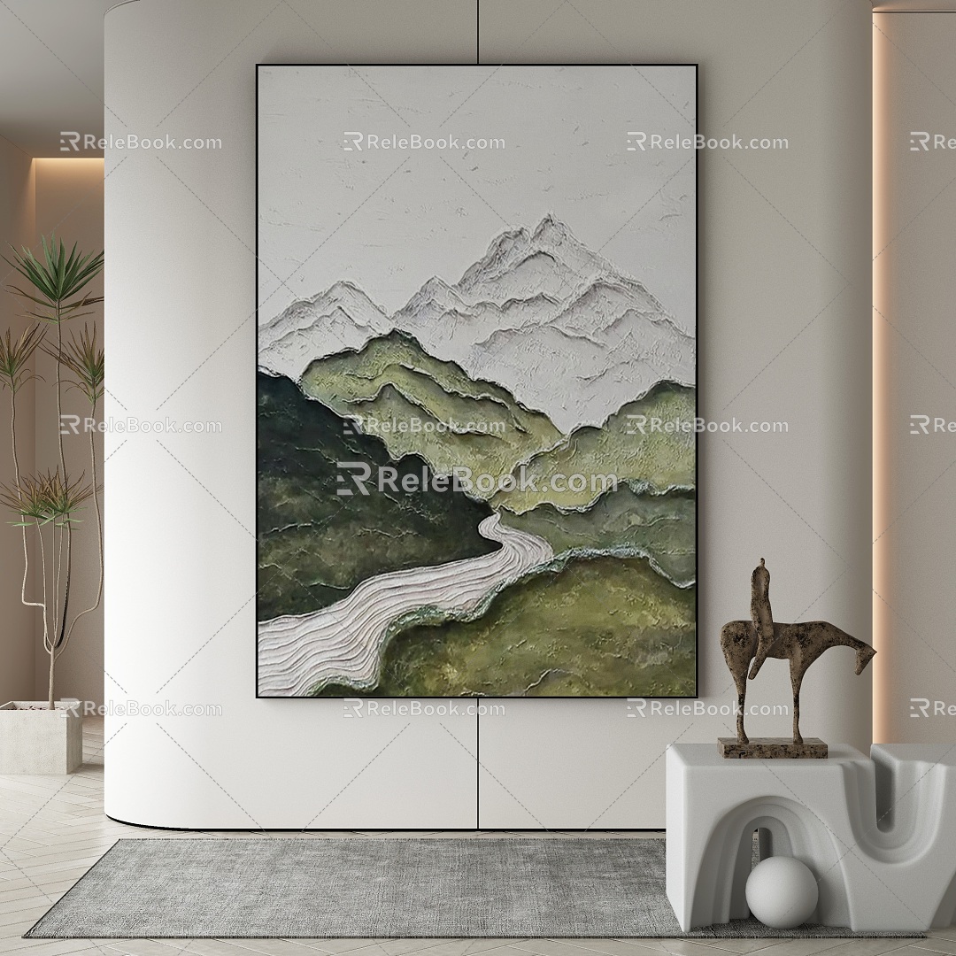 modern decorative painting 3d model