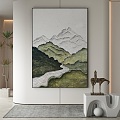 modern decorative painting 3d model