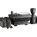Modern Daily Use Coffee Household Appliances With Grinder Machine Cups And Bean Bags