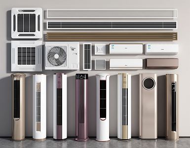 modern air conditioning 3d model