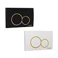 Modern Household Daily Use Switch Panels with Grey Black White and Gold Design