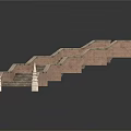 Arched Stone Bridge Design With Stair Steps And Decorative Pillars