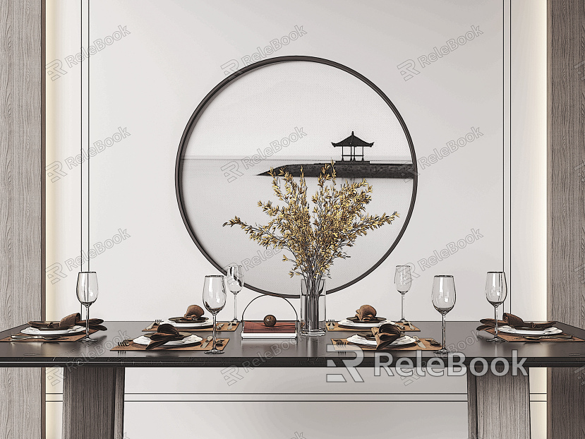 Modern Tableware Tableware Combination model