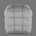 Plush Quilted Ottoman Poufs In Multiple Vibrant Colors For Living Room