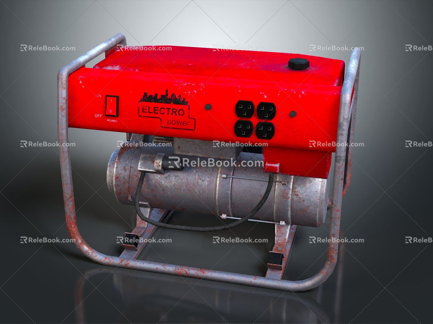 Industrial LOFT Generator Gasoline Generator Diesel Generator 3d model