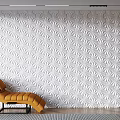 Modern background wall profiled background wall 3d model