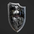 Realistic Ancient King Realistic King Leader Ancient Medieval Crown Axe Shield Armor Movie Game 3d model