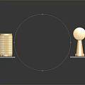 Golden Decorative Handles With Black Base Modern Home Living Accessories Design