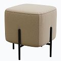 modern sofa stool soft stool round sofa stool footrest cushion stool 3d model