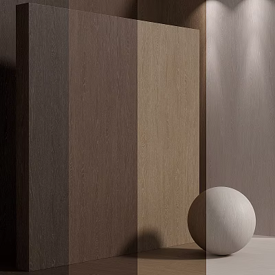 Wooden Decorative Components With Diverse Color Shades And Natural Textures 3d model