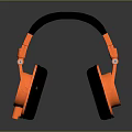 Orange and Black Over Ear Headphones Featuring Comfortable Earpads High Sound Quality Experience
