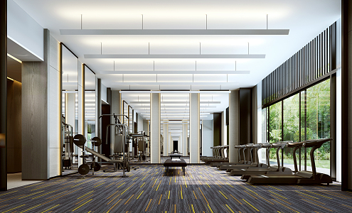 Modern Gym 3d model