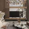 Modern Duplex Living Room With Spacious Layout Natural Light And Cozy Furniture