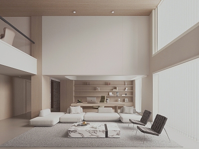 Minimalist Villa Living Room model