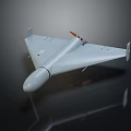 Smart Machine Drone With Gray Body And Orange Propeller For Aerial Use 3d model