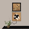 Antique Hanging Picture Combination 3d model