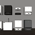 Modern sweeping robot sweeping machine mop pool mop pool 3d model