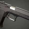 Modern Black Pistols With Textured Grip And Metallic Barrel Design