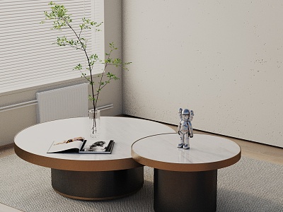 Modern coffee table model