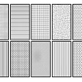 Various Patterned Room Dividers With Grid Striped And Hexagonal Texture Designs