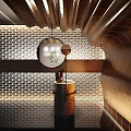 Modern Shop Front Desk Design With Wooden Counter And Reception Area