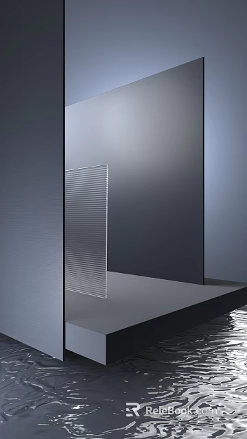Sleek Modern Commercial Equipment Design With Vertical Lines And Smooth Metal Surface 3d model 