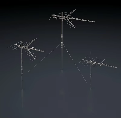 Roof signal antenna 3d model