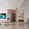 Modern Minimalist Living Room Sofa And Coffee Table Combination For Bright Elegant Spacious Home Space