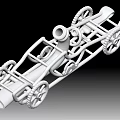 Mechanical Industrial Commercial Equipment Frame With Multiple Wheels And Tubular Structure