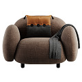 Modern Single Sofa Leisure Chair Leisure Sofa Chair Armchair Chair Single Chair 3d model