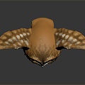 Modern owl grimace owl long-eared owl Wulin owl 3d model