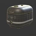 Modern CUCKOO Gray Rice Cooker With Digital Display And Time Setting Kitchen Appliance 3d model