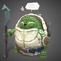Modern Cartoon Character Cartoon Turtle 3d model