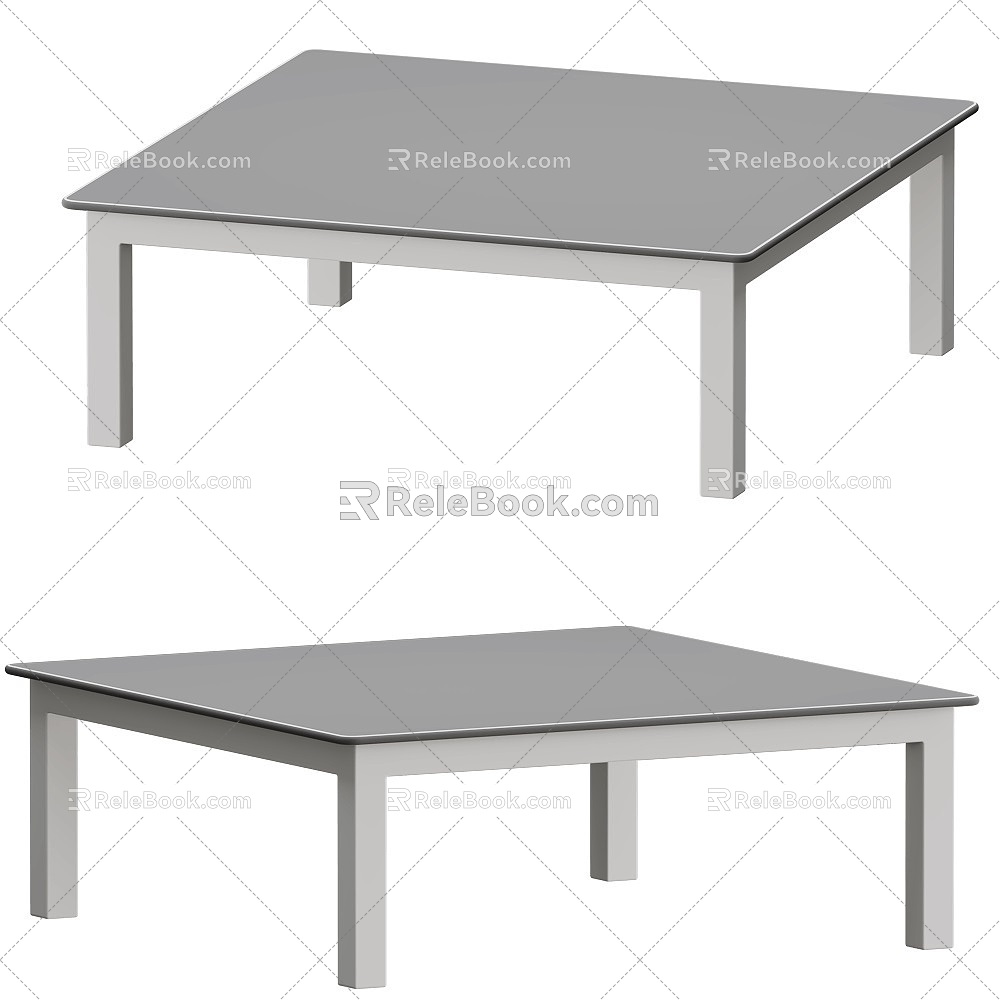 marine minimalist gray coffee table 18w 3d model