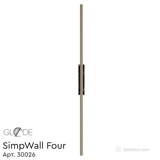 Sleek Modern Wall Lamp With Slim Metal Design For Home Interior Decoration 3d model 