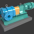 Heavy Duty Industrial Pump With Multicolor Body Motor Component And Stable Base For Mechanical Applications