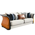 Modern Combination Sofa Combination 3d model