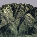 Lush Green Mountain Landscape With Natural Ridges And Dense Vegetation
