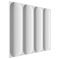 White Long Strip Building Components With Smooth Surface And Modern Design