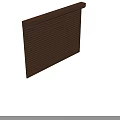 Brown Metal Roller Shutter Exterior Design With Vertical Slats And Durable Finish