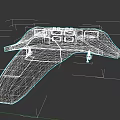 Futuristic Modern Aircraft Design With Sleek Streamlined Body And Transparent Structure
