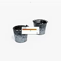 Old Iron Bucket Old Object 3d model
