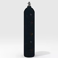 Commercial Black Gas Cylinder With Steel Valve Top As Essential Business Equipment